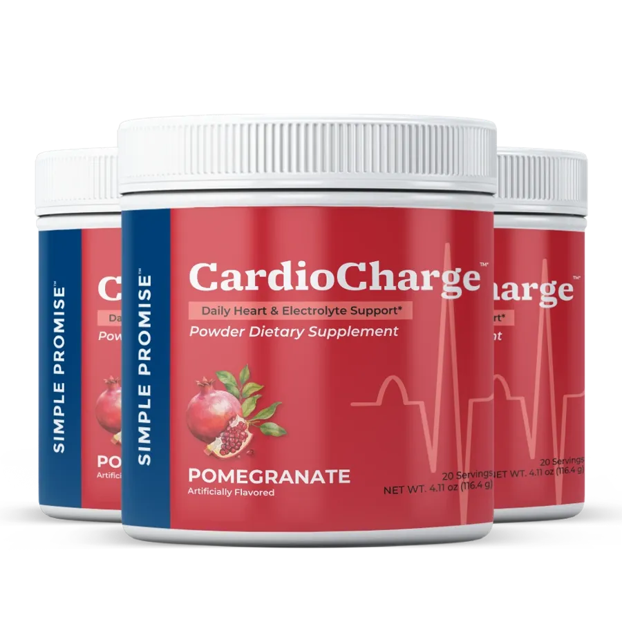 CardioCharge daily heart and electrolyte support drink mix, pomegranate flavor